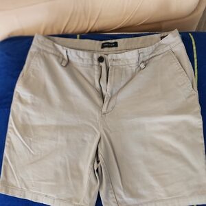 Nautica Men's Grey Flat Front Shorts